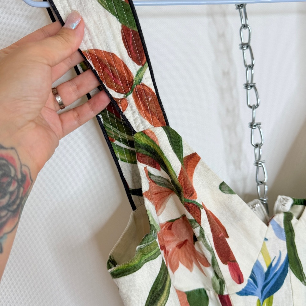 FARM Rio Tropical Print Jumpsuit - Green and Red - Picture 7 of 7